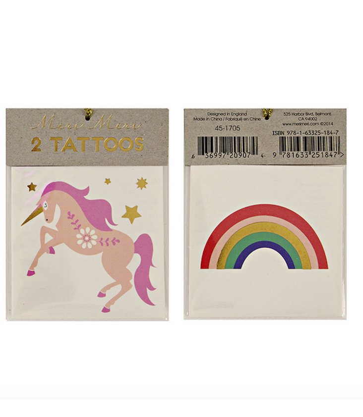 Unicorn & Rainbow Tattoo