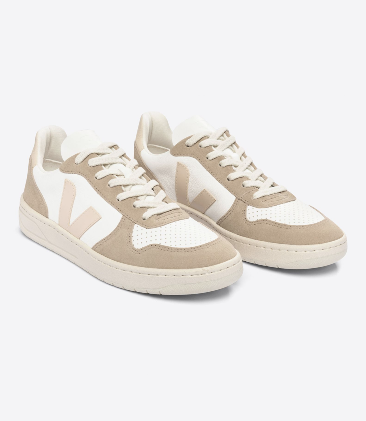 V-10 White Sable Sahara Sneakers Turnschuhe - 0