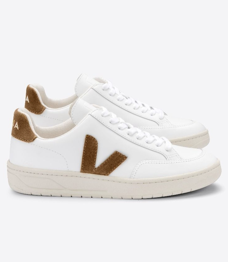 V-12 Leather Extra White Camel Turnschuhe